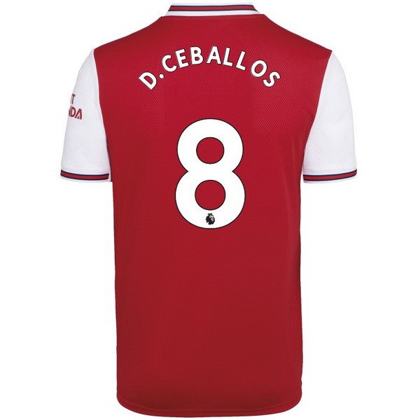 Camiseta Arsenal NO.8 D.Ceballos 1ª Kit 2019 2020 Rojo